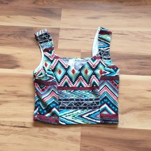 Cute v neck crop top